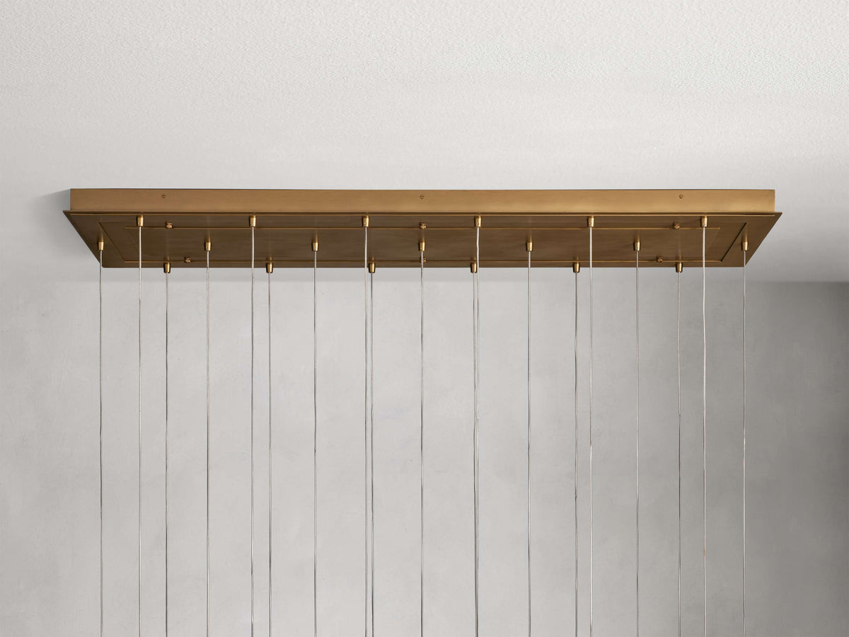 Casen Artisanal Glass Linear Chandelier