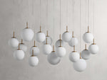 Casen Artisanal Glass Linear Chandelier