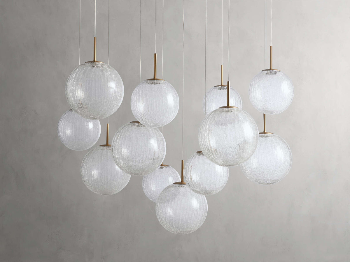Casen Artisanal Glass Round Chandelier