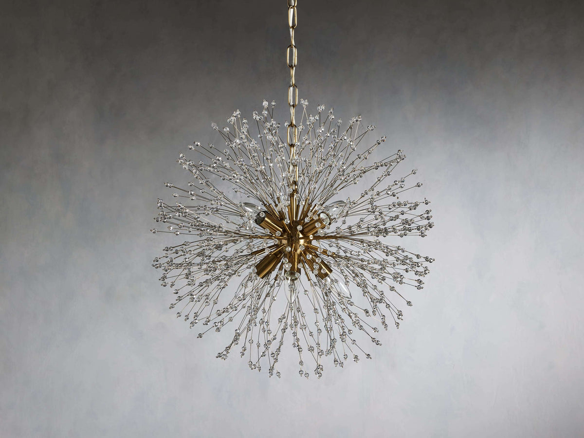 Dandelion Whimsical Crystal Round Chandelier