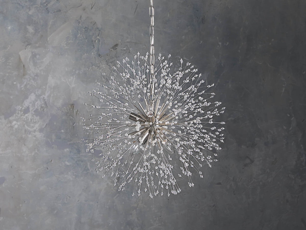 Dandelion Whimsical Crystal Round Chandelier