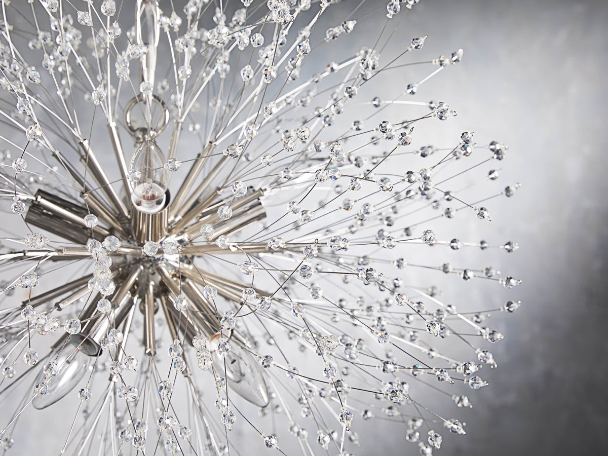 Dandelion Whimsical Crystal Round Chandelier