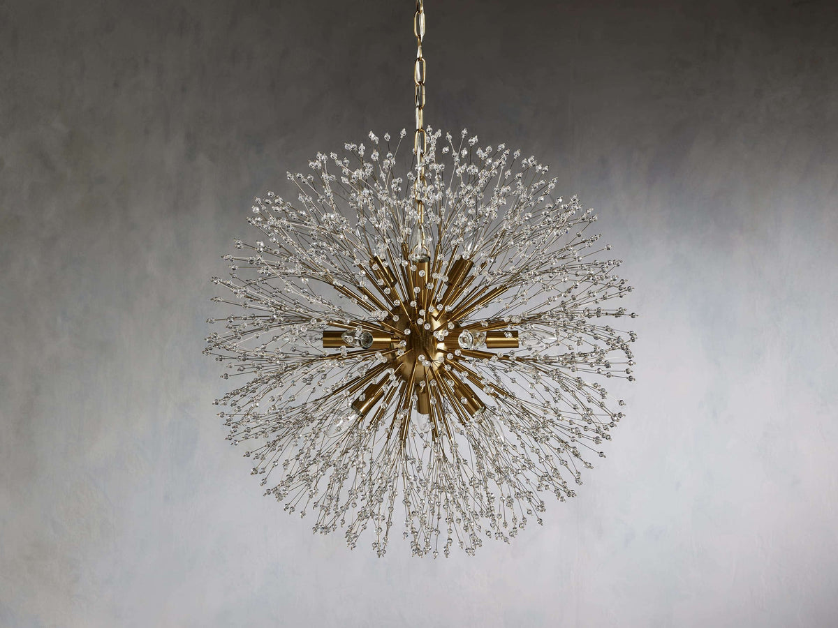 Dandelion Whimsical Crystal Round Chandelier