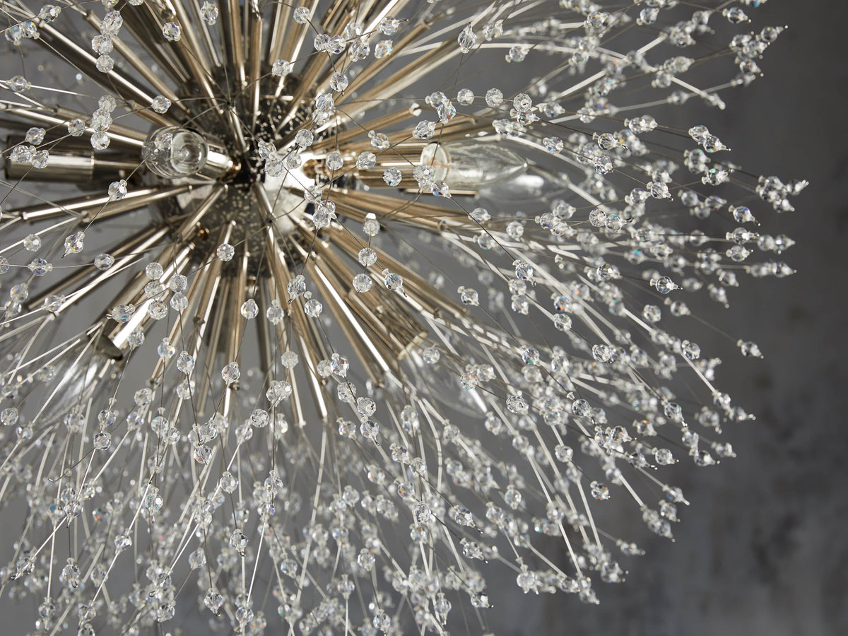 Dandelion Whimsical Crystal Round Chandelier