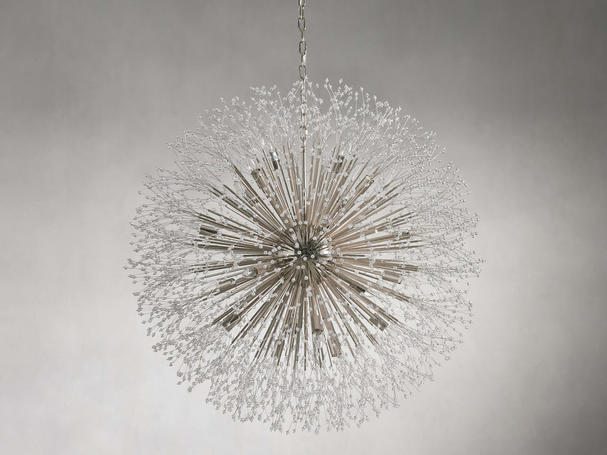 Dandelion Whimsical Crystal Round Chandelier
