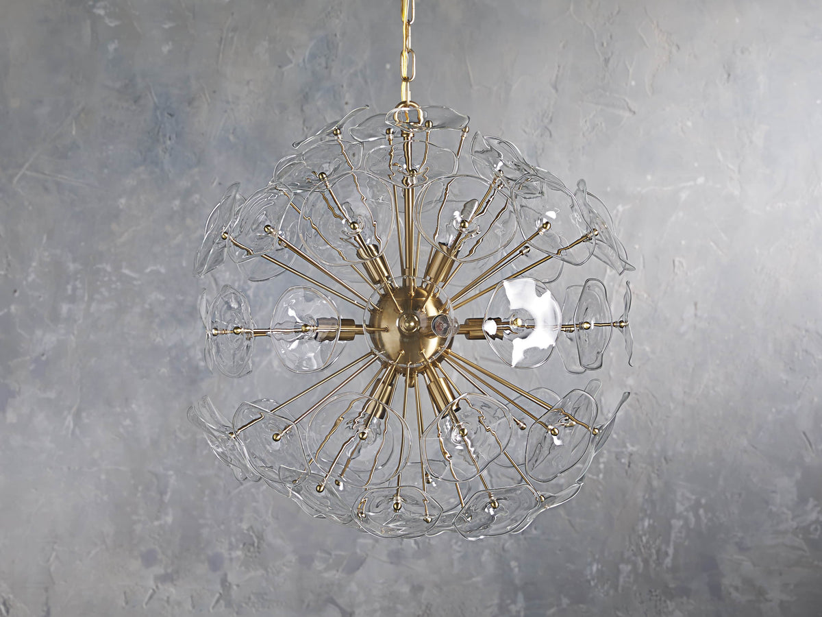 Lily Modern Floral Round Chandelier