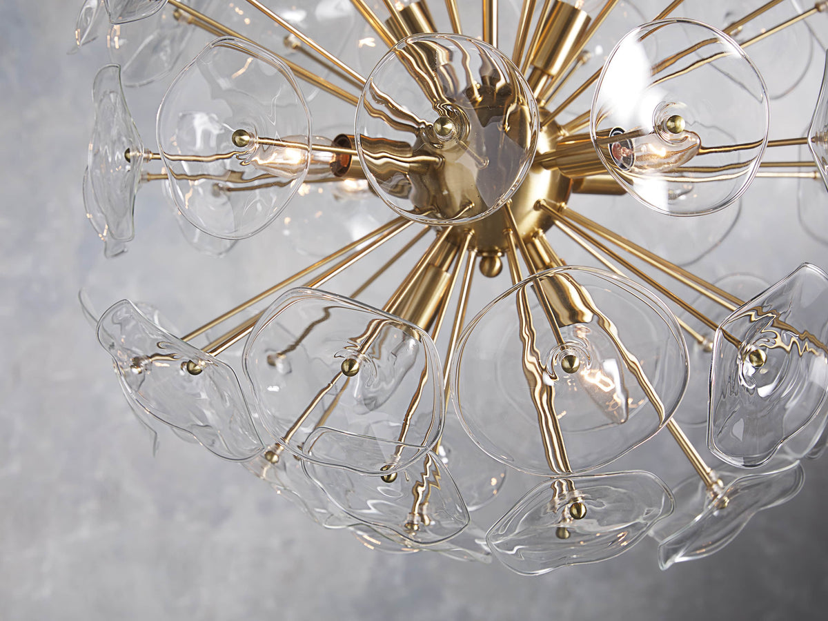 Lily Modern Floral Round Chandelier