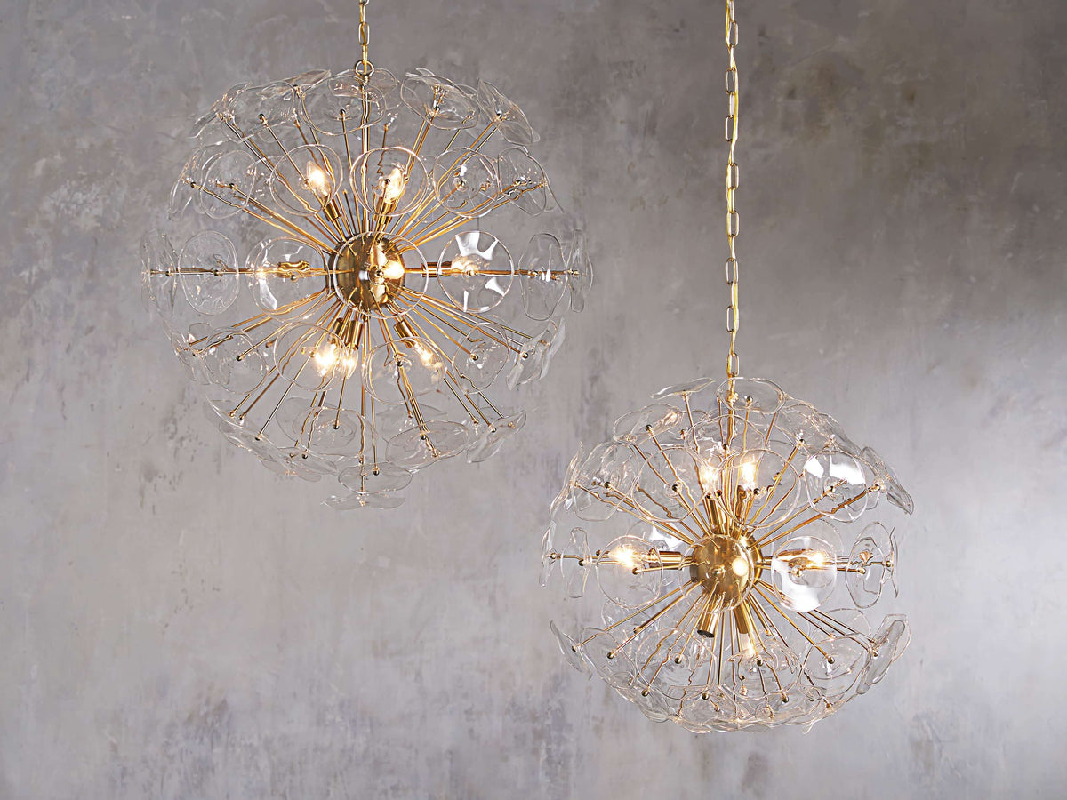 Lily Modern Floral Round Chandelier