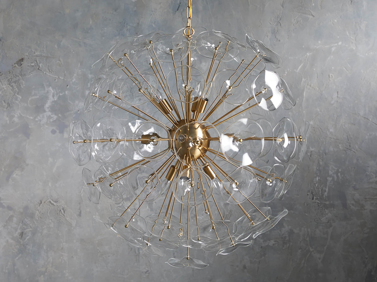 Lily Modern Floral Round Chandelier