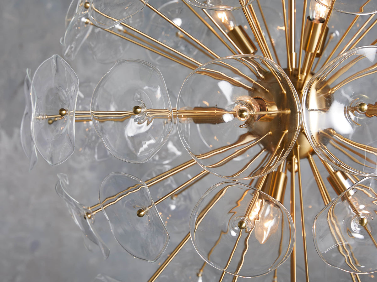 Lily Modern Floral Round Chandelier