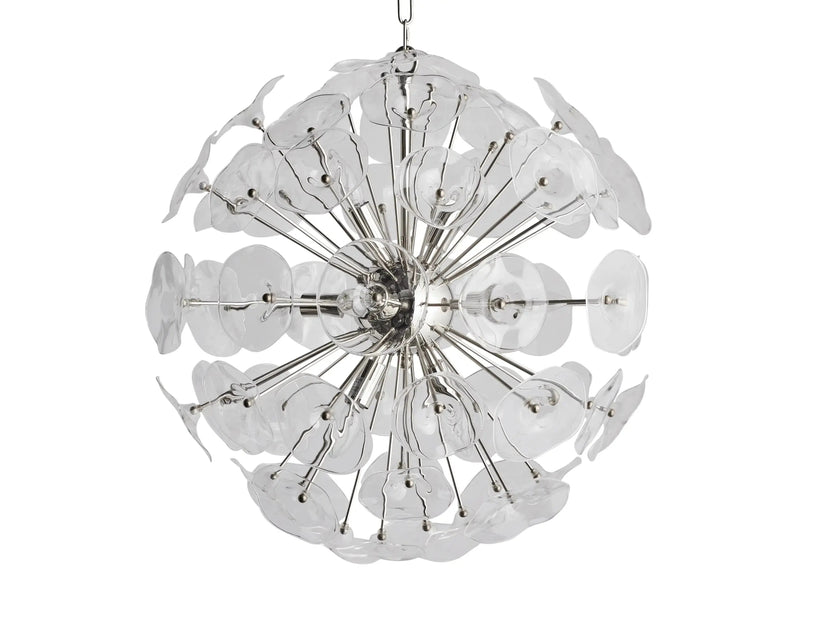 Lily Modern Floral Round Chandelier