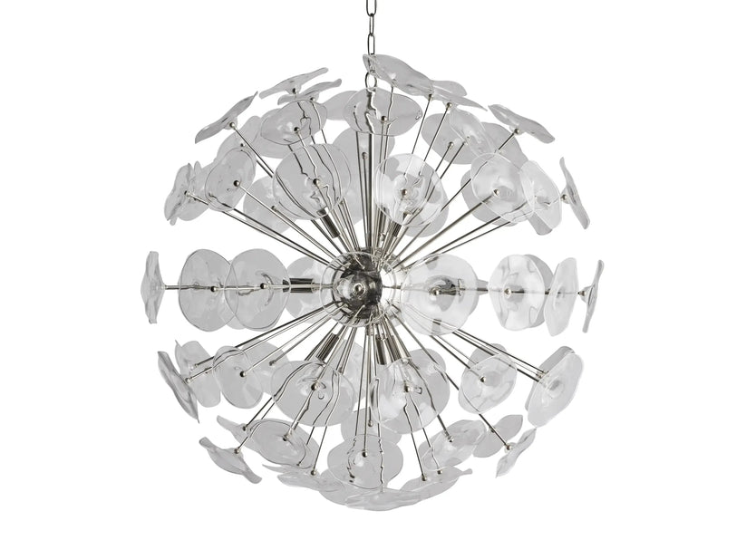 Lily Modern Floral Round Chandelier