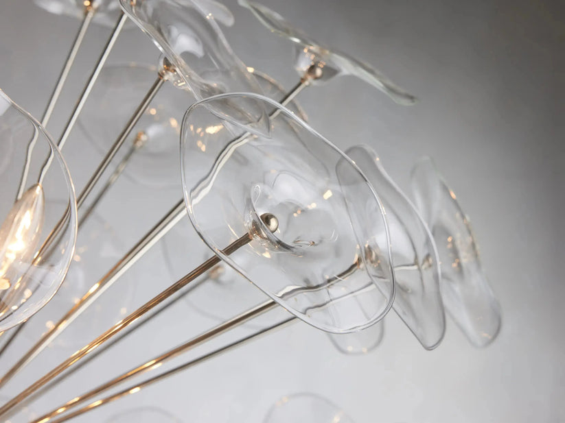 Lily Modern Floral Round Chandelier