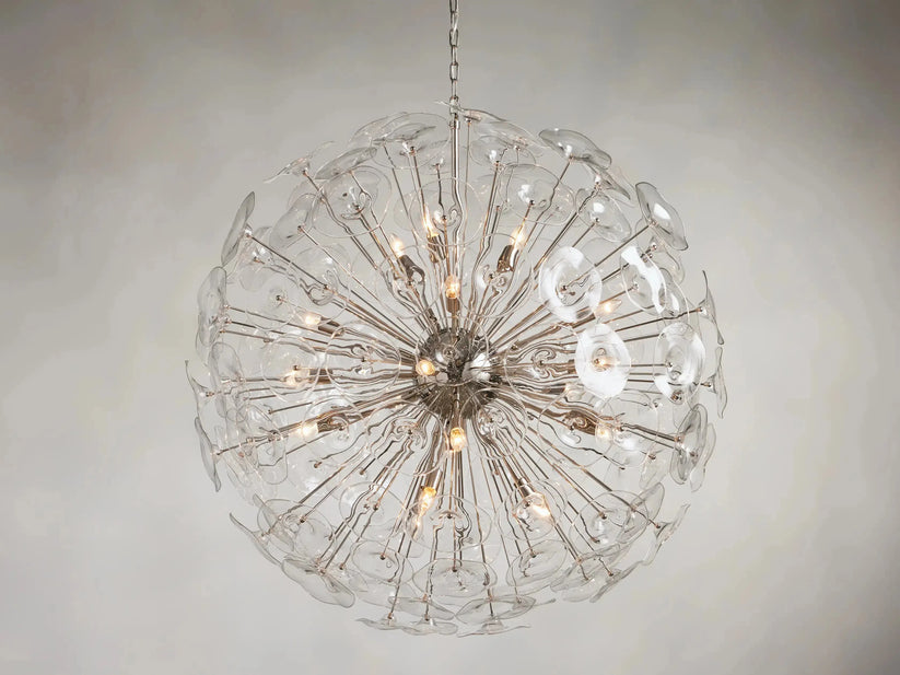 Lily Modern Floral Round Chandelier