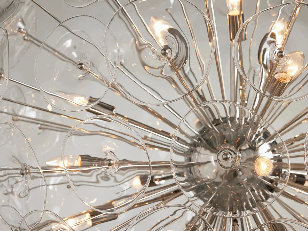 Lily Modern Floral Round Chandelier