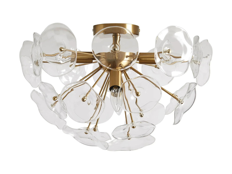 Lily Modern Floral Flush Mount