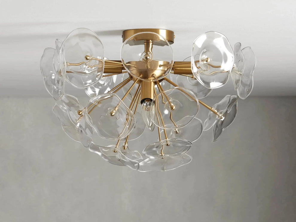 Lily Modern Floral Flush Mount