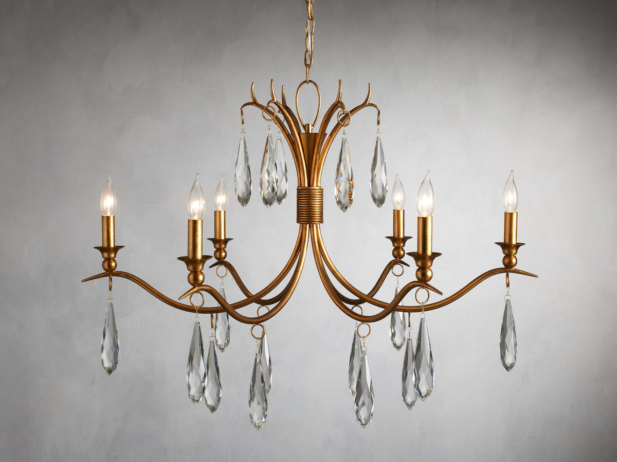 Celine Sparkling Drops Crystal Chandelier