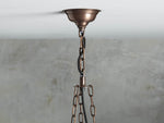 Laila Antiqued Glass Round Chandelier