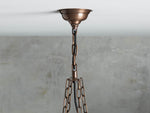 Laila Antiqued Glass Round Chandelier