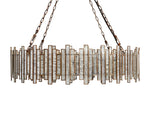 Laila Antiqued Glass Round Chandelier