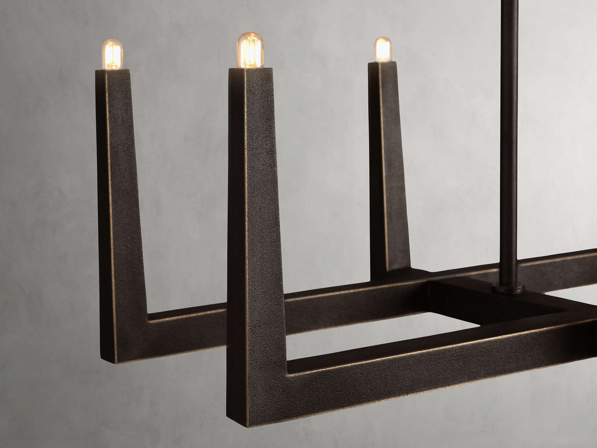 Emmet Geometric Frame Linear Chandelier