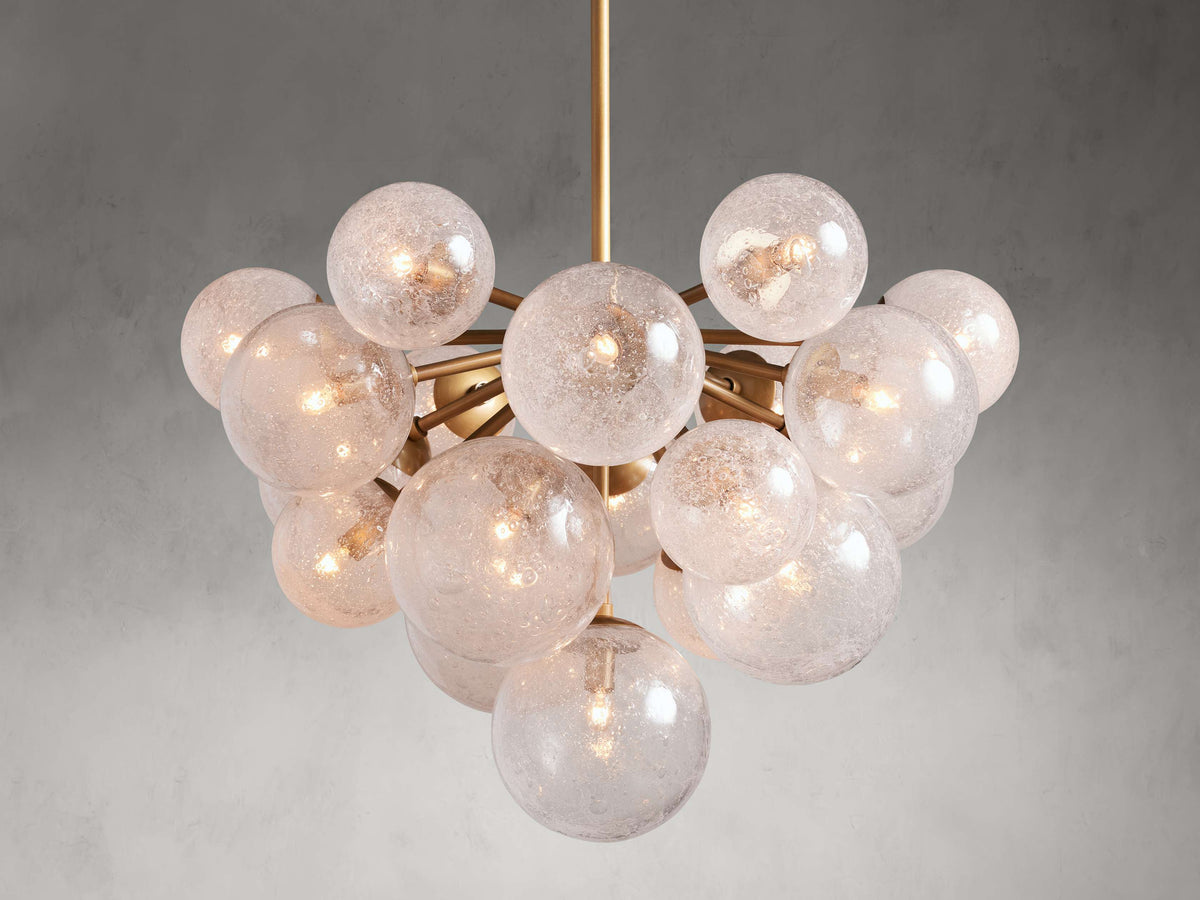 Mandoza Bubble Textured Glass Chandelier