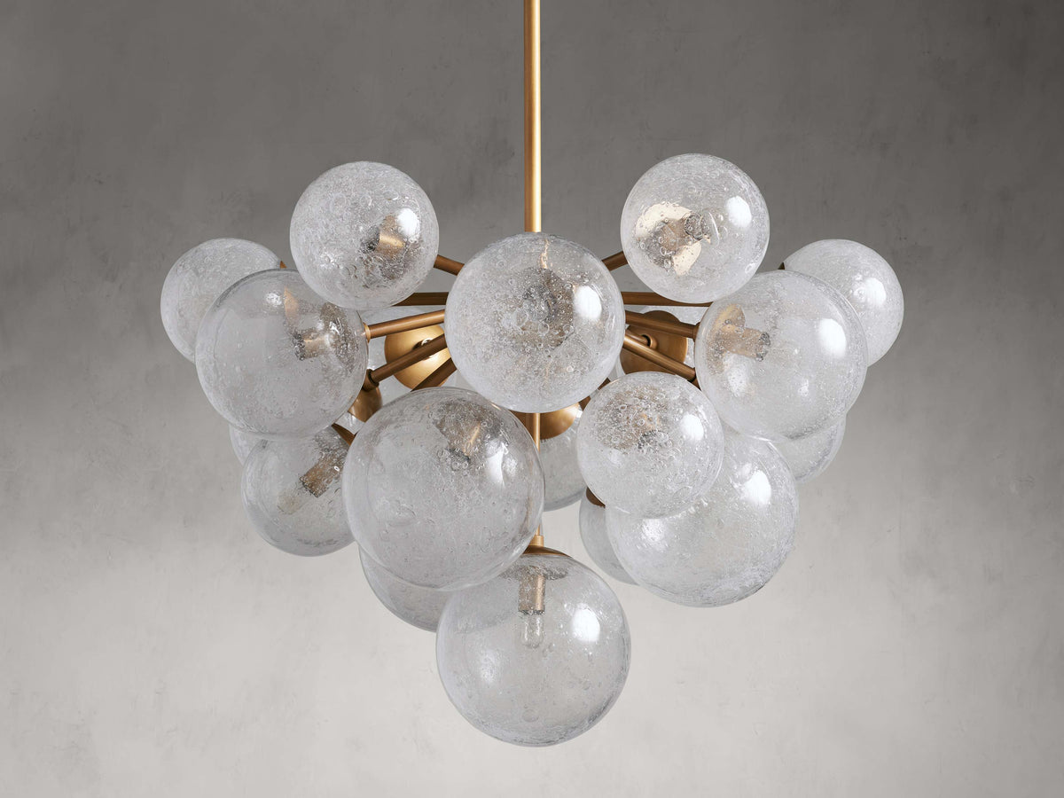Mandoza Bubble Textured Glass Chandelier