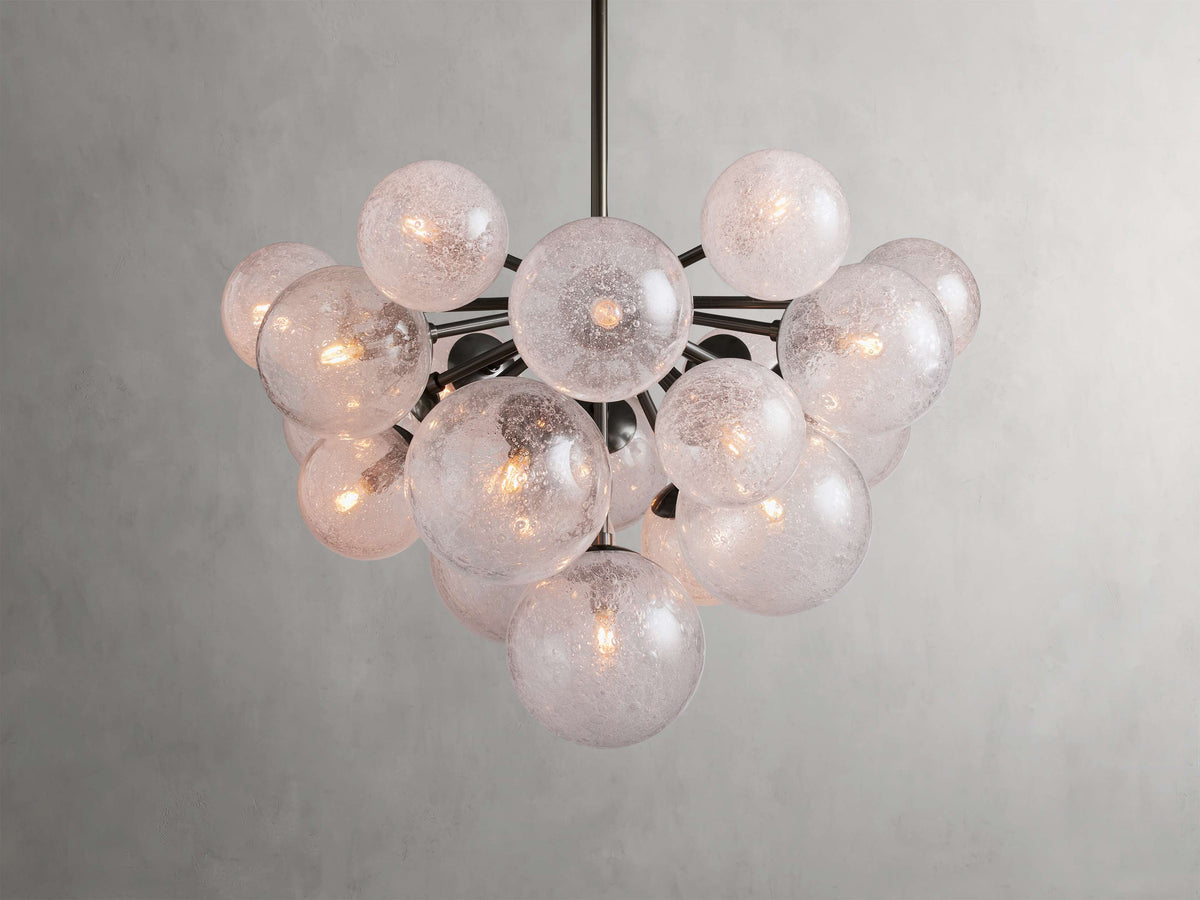 Mandoza Bubble Textured Glass Chandelier