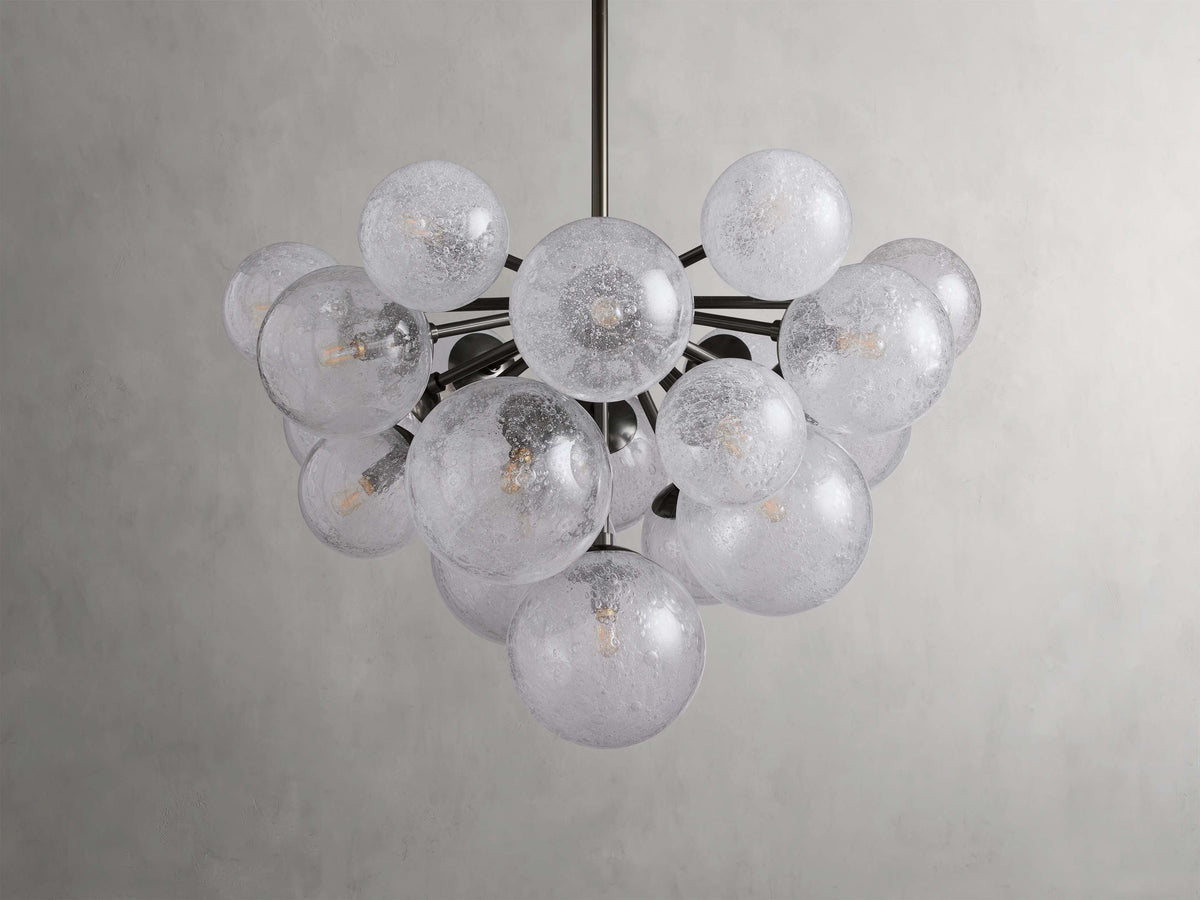 Mandoza Bubble Textured Glass Chandelier