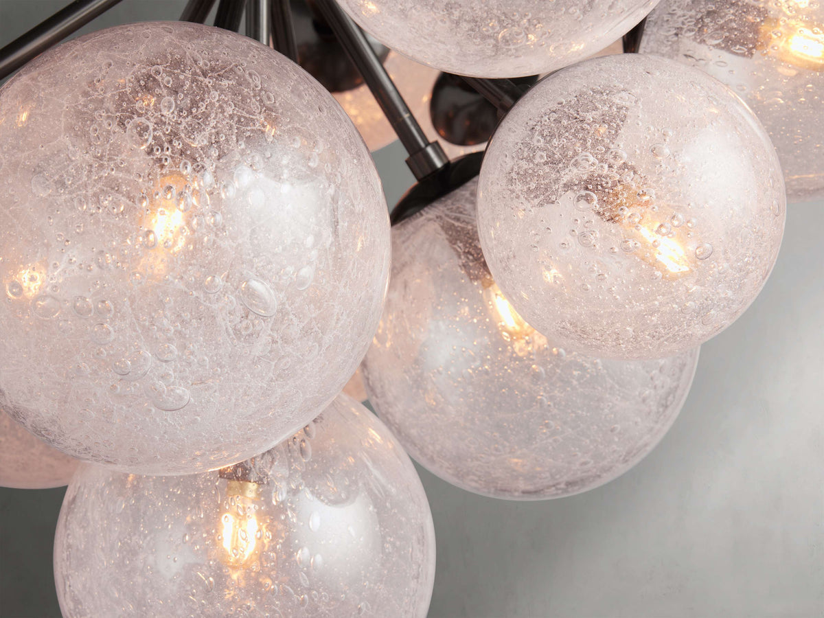 Mandoza Bubble Textured Glass Chandelier