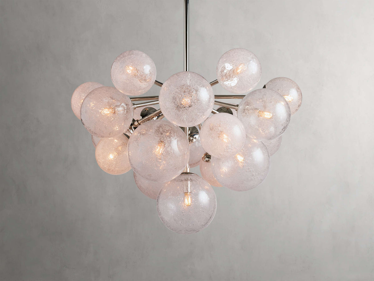 Mandoza Bubble Textured Glass Chandelier