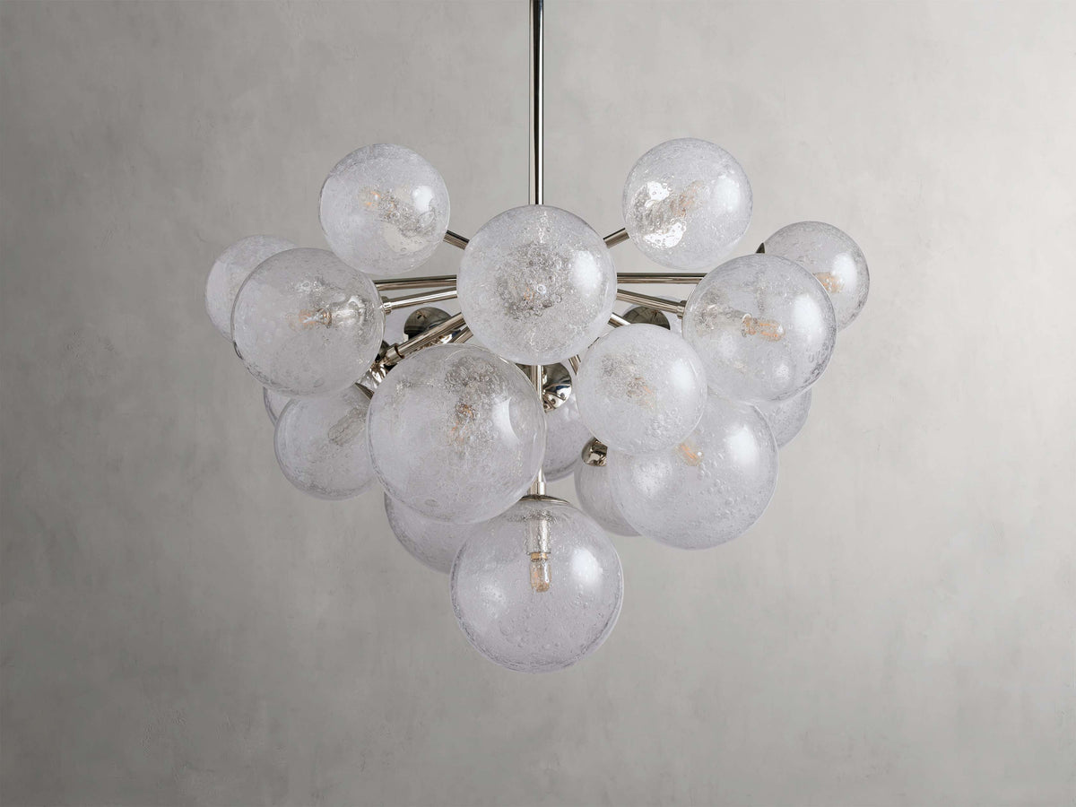 Mandoza Bubble Textured Glass Chandelier