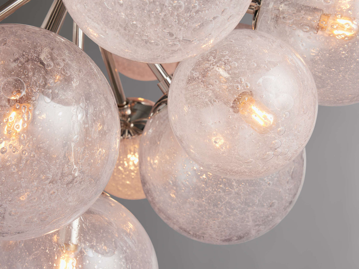 Mandoza Bubble Textured Glass Chandelier