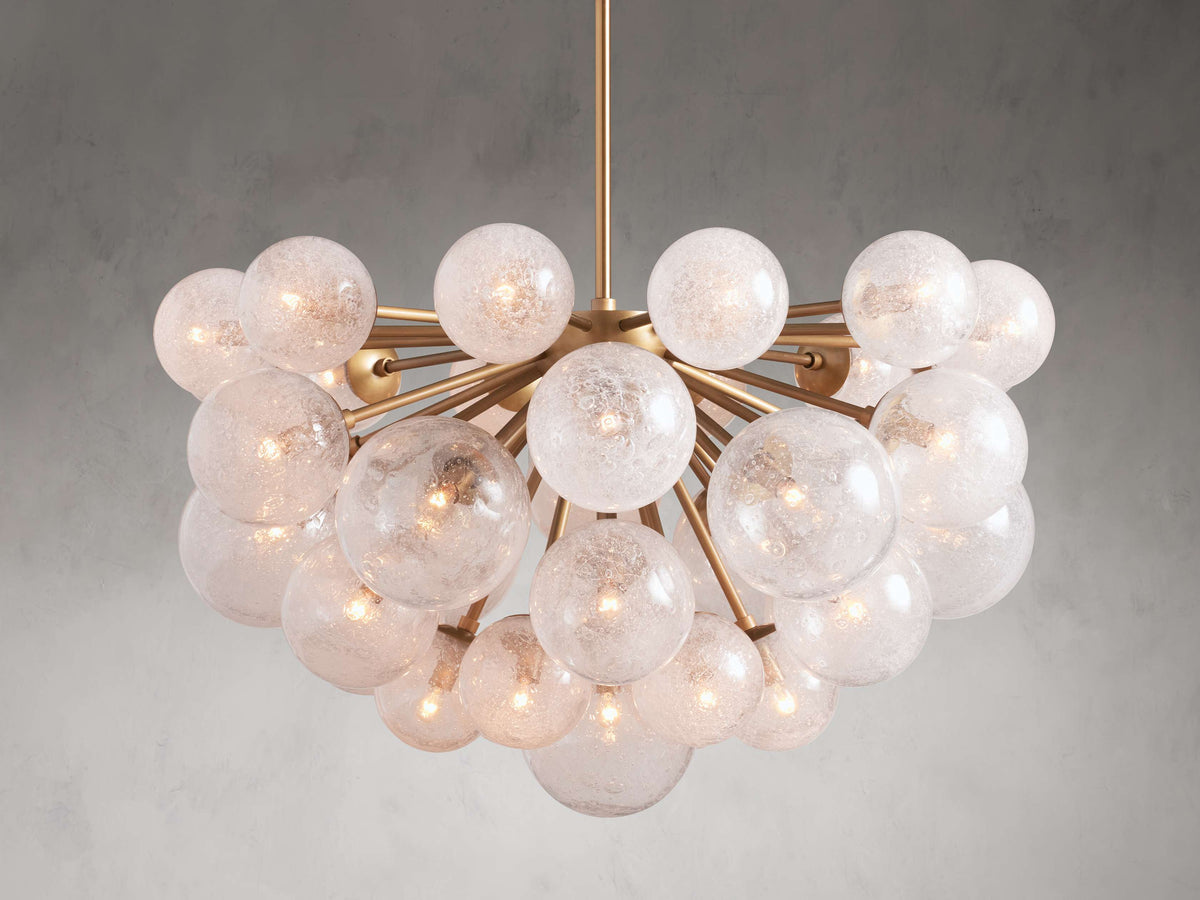 Mandoza Bubble Textured Glass Chandelier