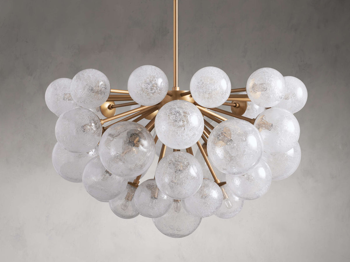 Mandoza Bubble Textured Glass Chandelier