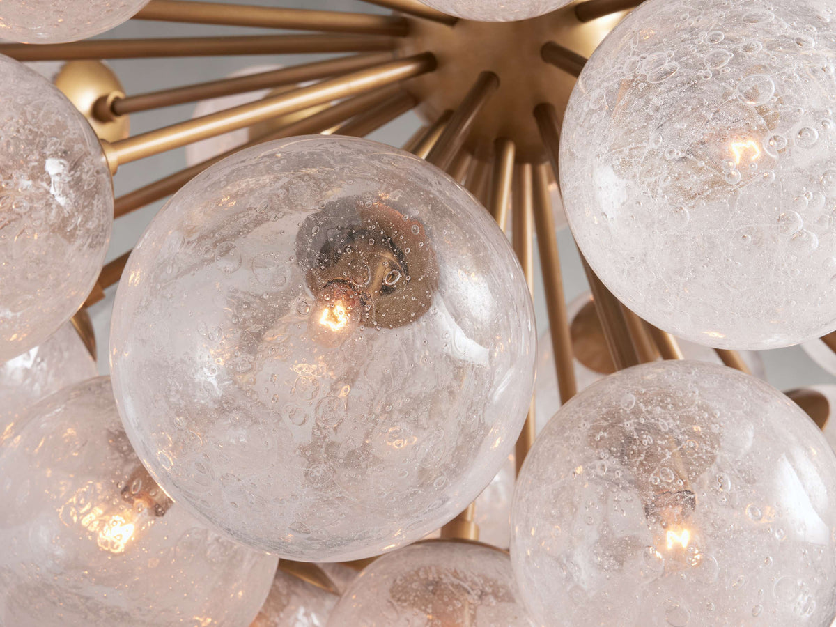 Mandoza Bubble Textured Glass Chandelier