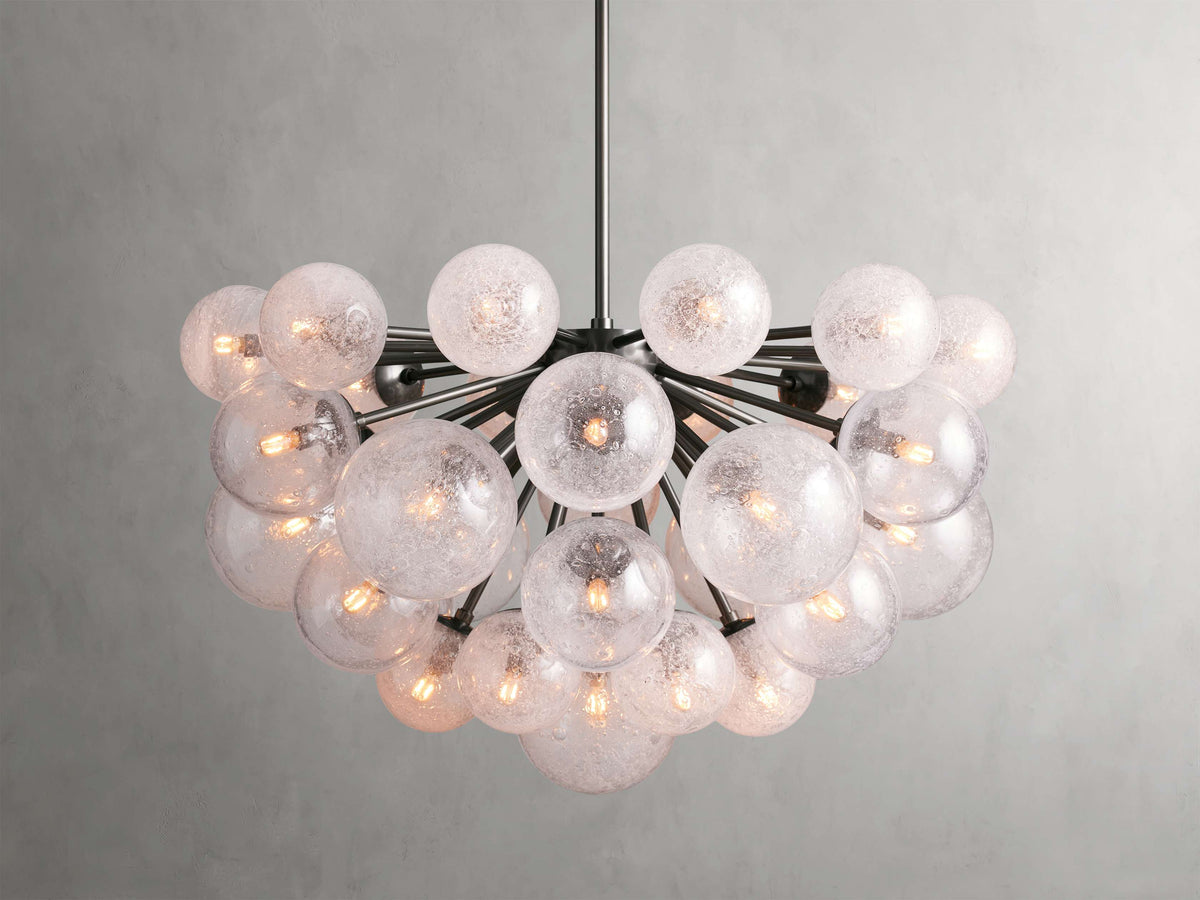 Mandoza Bubble Textured Glass Chandelier