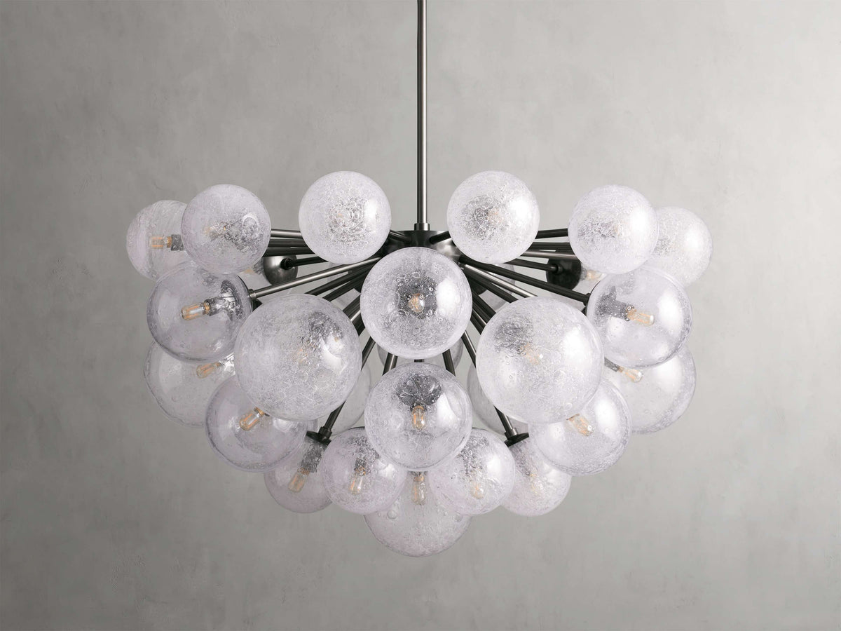Mandoza Bubble Textured Glass Chandelier