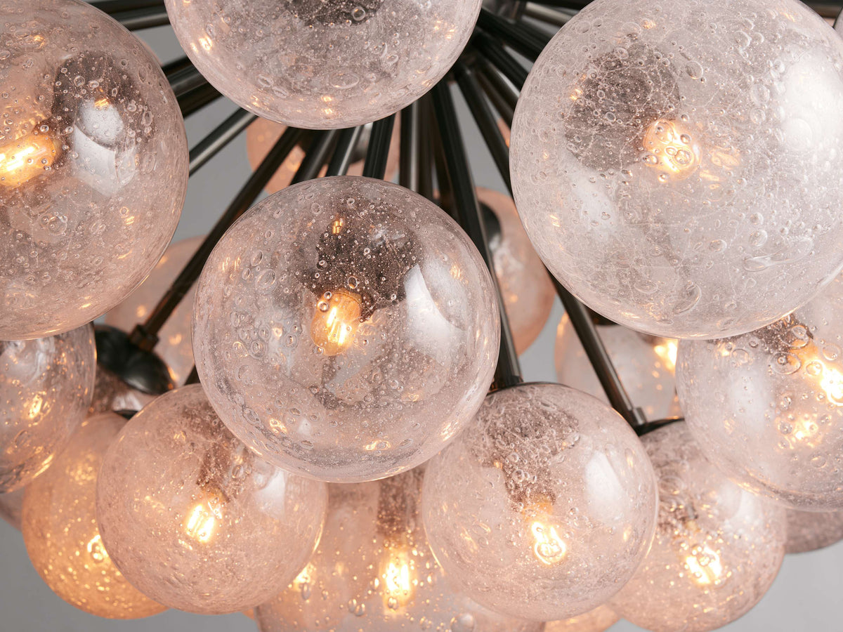 Mandoza Bubble Textured Glass Chandelier