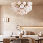 Mandoza Bubble Textured Glass Chandelier