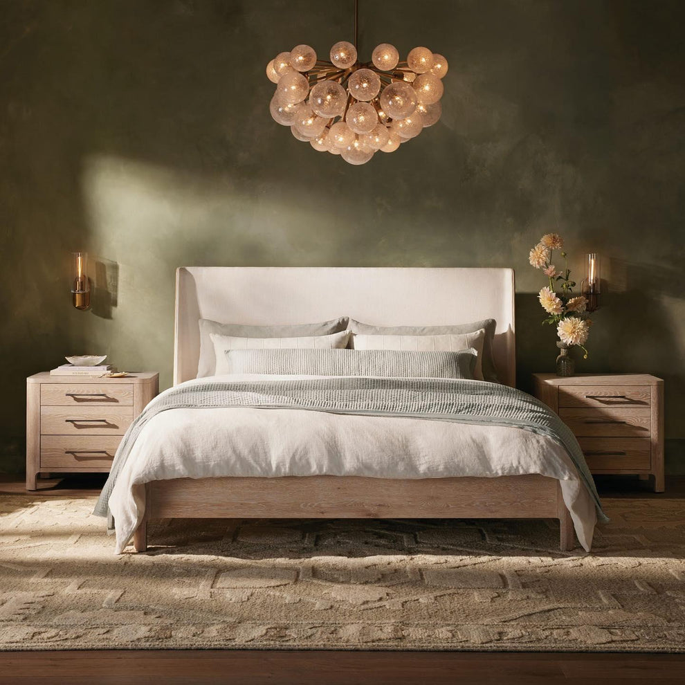 Mandoza Bubble Textured Glass Chandelier