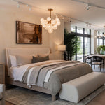 Mandoza Bubble Textured Glass Chandelier