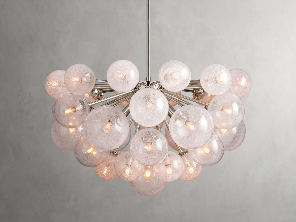 Mandoza Bubble Textured Glass Chandelier