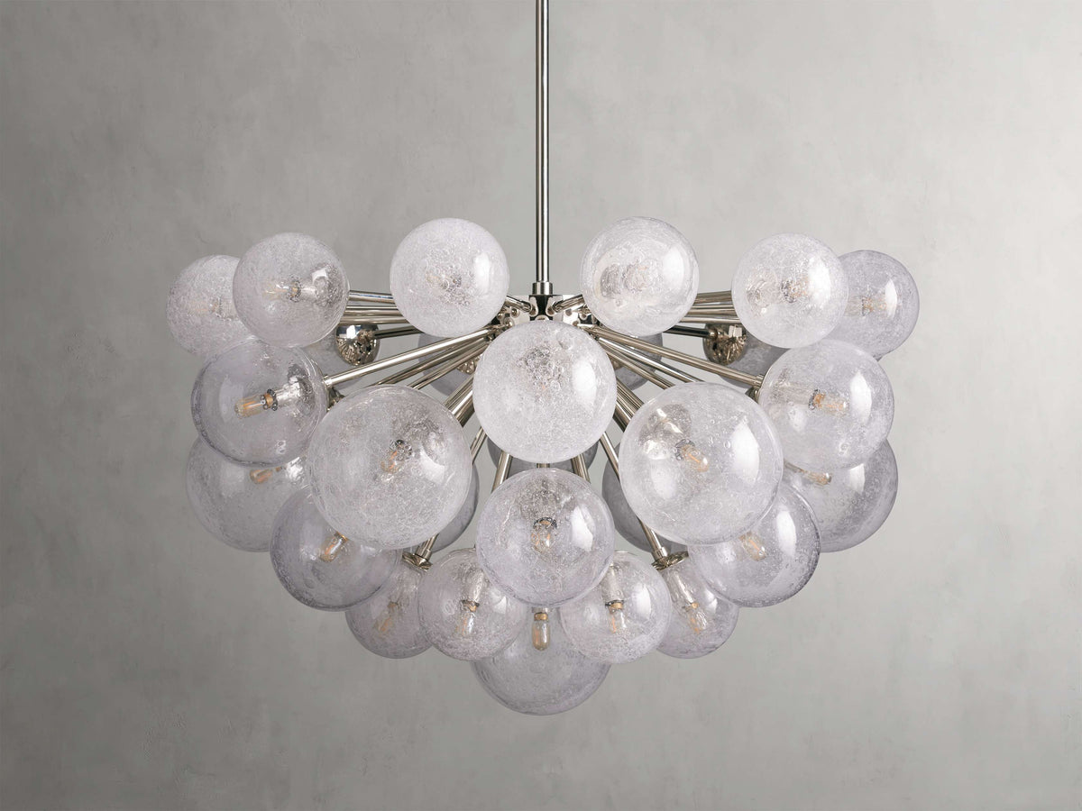 Mandoza Bubble Textured Glass Chandelier