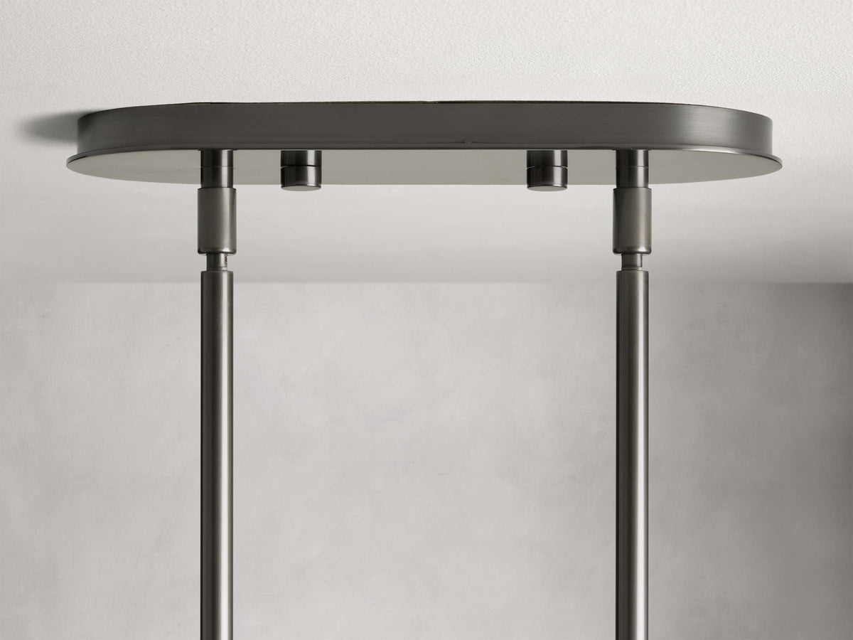 Mandoza Bubble Textured Glass Linear Chandelier