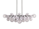 Mandoza Bubble Textured Glass Linear Chandelier