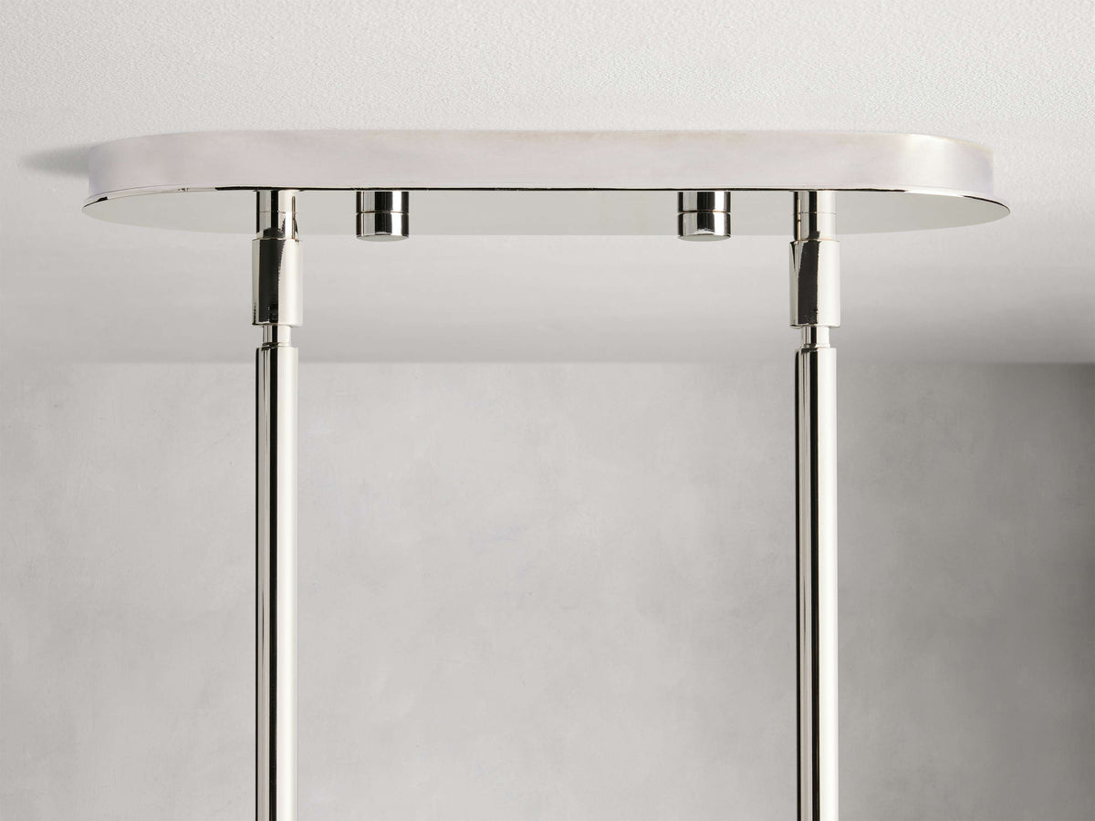 Mandoza Bubble Textured Glass Linear Chandelier