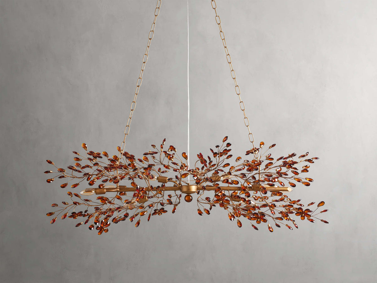 Fiore Delicate Petals Linear Chandelier