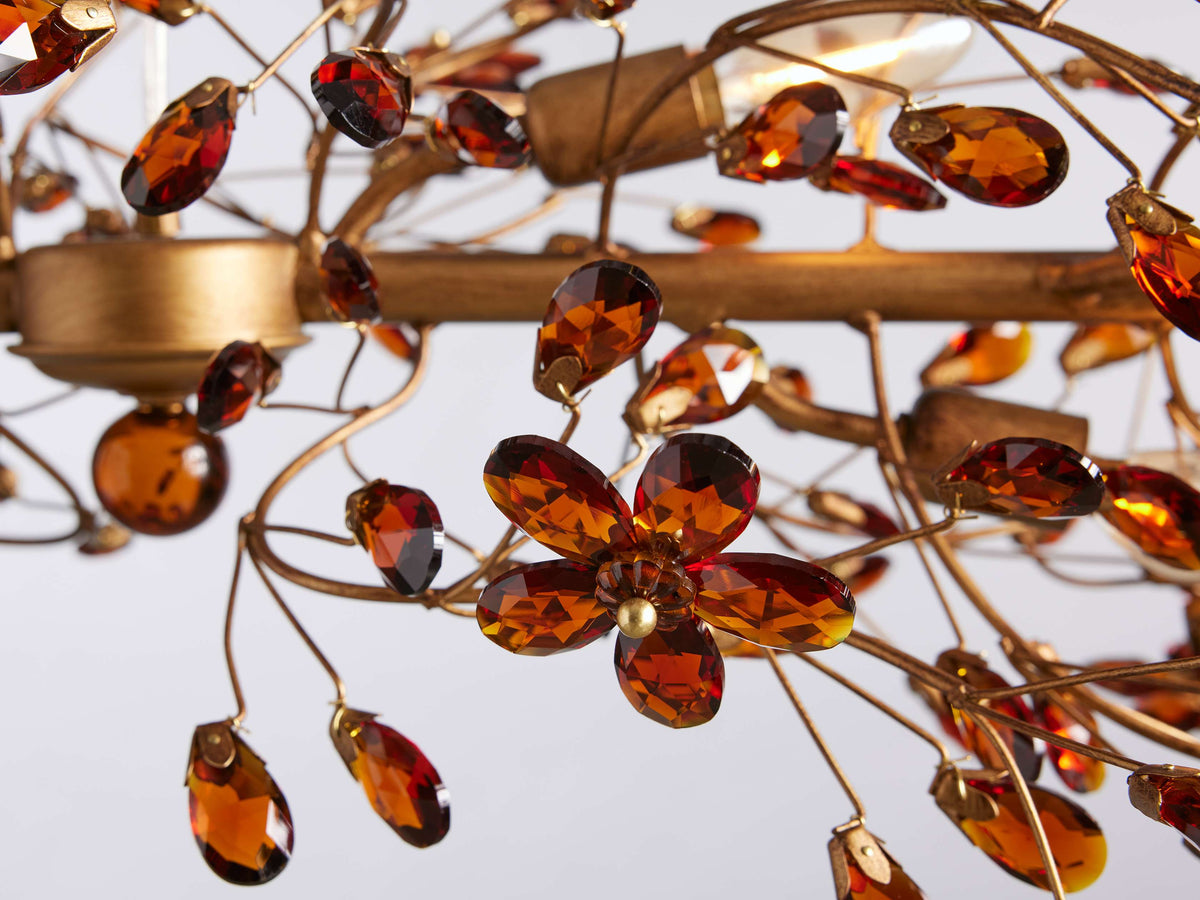 Fiore Delicate Petals Linear Chandelier